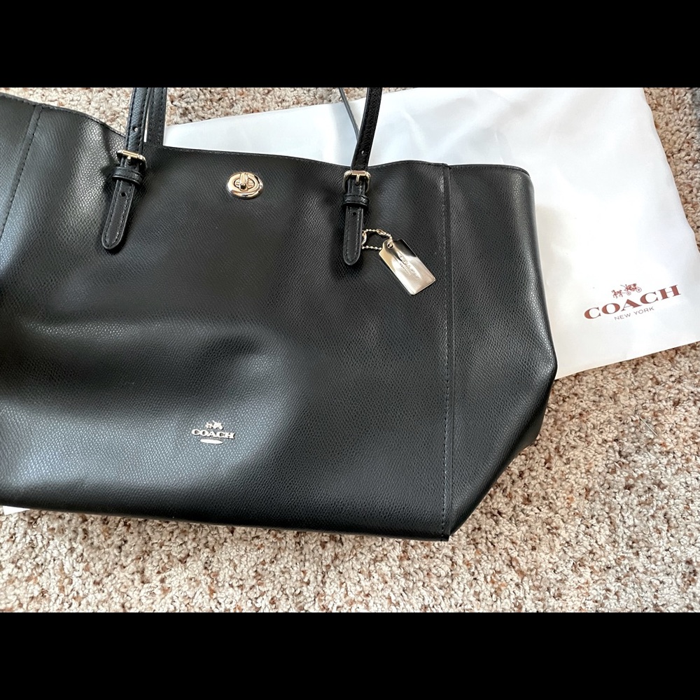 NWT Leather COACH Purse Black